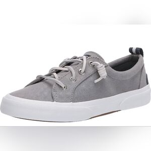 Sperry Top Sider Pier Wave Womens Gray Low Top Sneakers Canvas 9.5 W